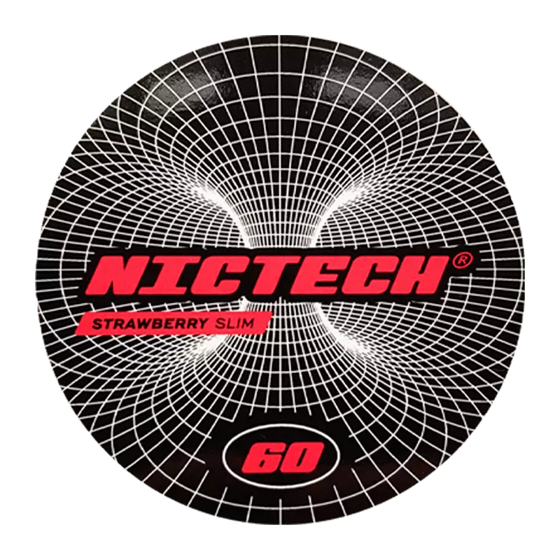 Снюс Nictech Strawberry, 60 мг/г, клубника, slim portion