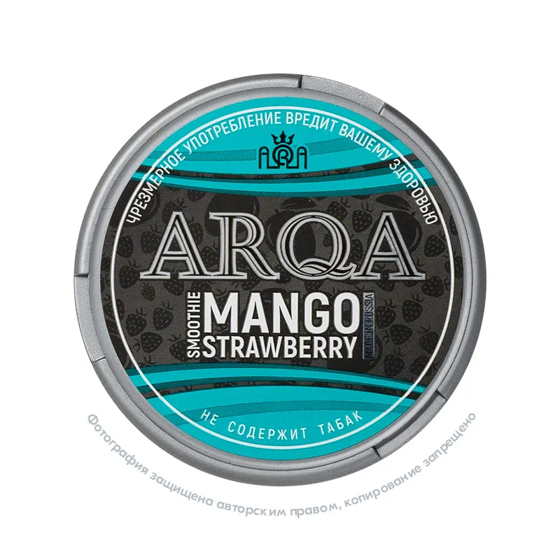 Снюс ARQA Smoothie Mango Strawberry, 70 мг/г, смузи с манго и клубникой