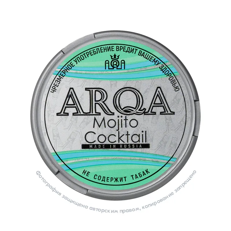 Снюс ARQA Mojito Cocktail, 70 мг/г, коктейль «Мохито»