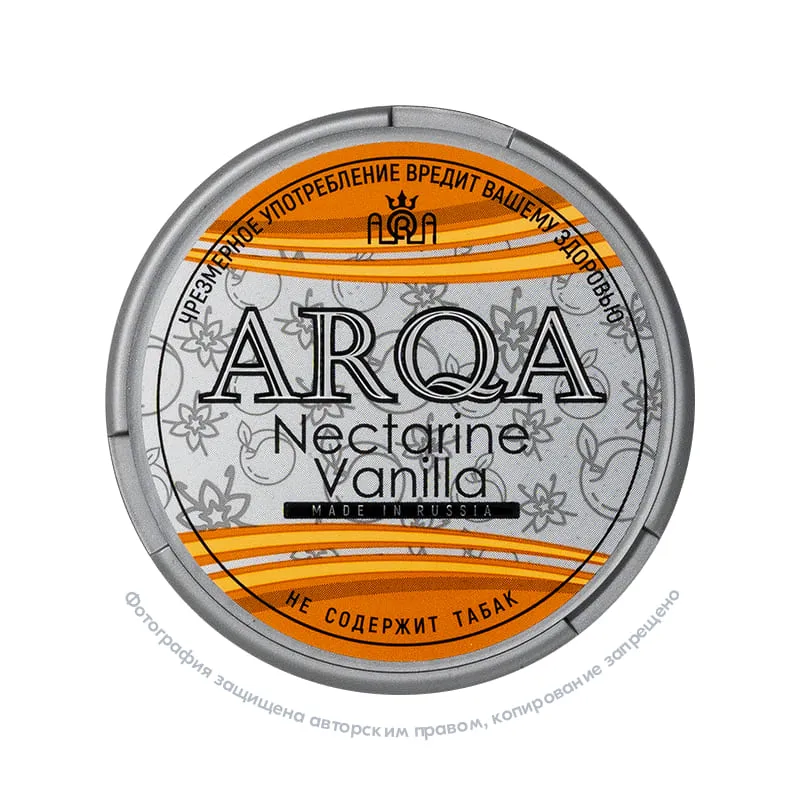 Снюс ARQA Nectarine Vanilla, 70 мг/г, нектарин и ваниль