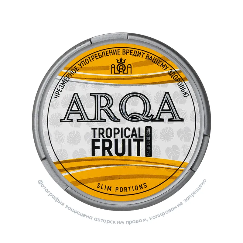 Снюс ARQA Tropical Fruit, 70 мг/г, тропические фрукты, slim portion