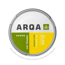 Снюс ARQA Max Strong Tropical Mix, 100 мг/г, папайя, маракуйя и ананас, slim portion