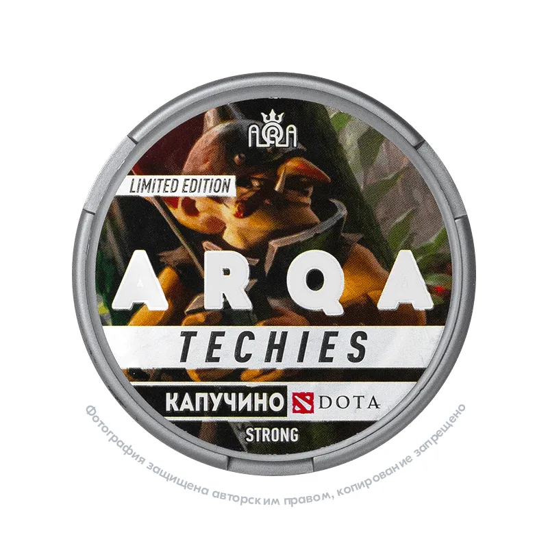 Снюс ARQA Dota Techies, 120 мг/г, капучино, limited edition