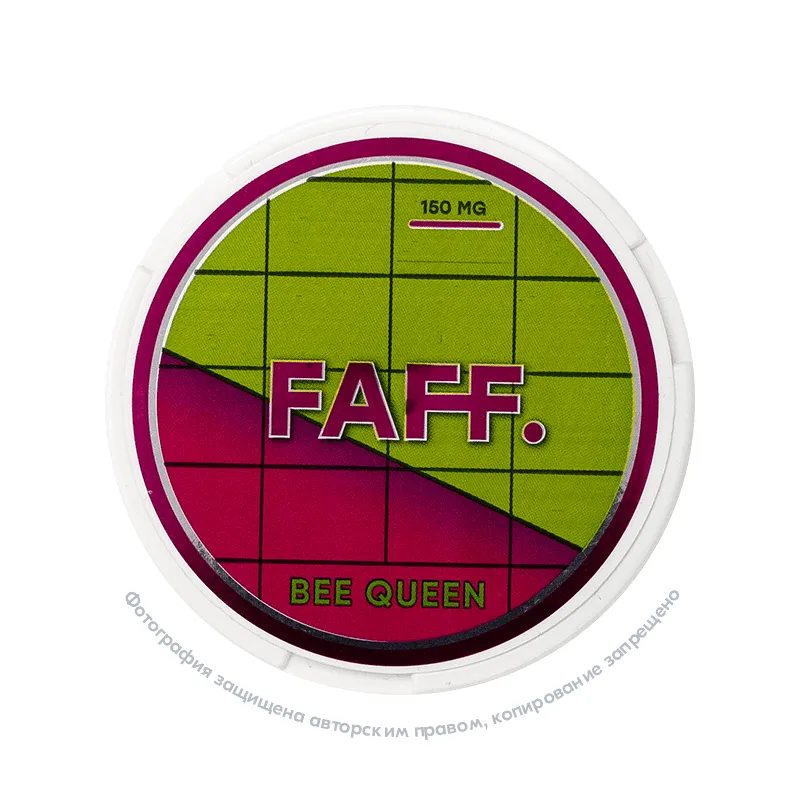 Снюс FAFF Bee Queen, 150 мг/г, малина, клубника, полевые цветы, slim portion