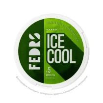 Снюс FEDRS Ice Cool №5 Green Tea Strong, 30 мг/г, зеленый чай, slim portion