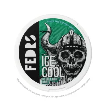 Снюс FEDRS Ice Cool №9 Double Mint Hard, 65 мг/г, вишня и мята, slim portion