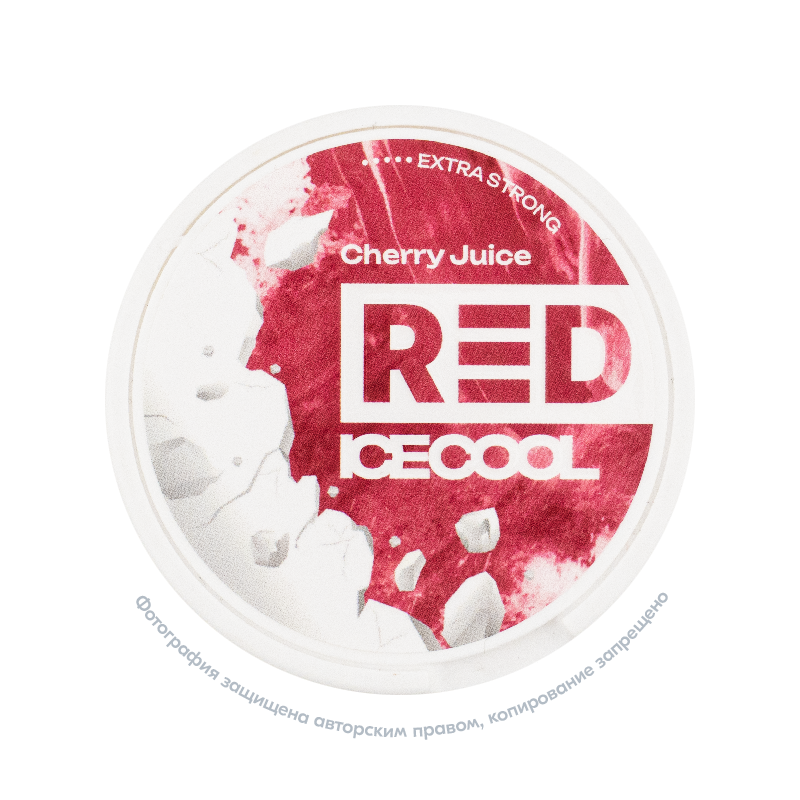 Снюс RED Ice Cool Cherry Juice, 75 мг/г, вишневый сок, slim portion