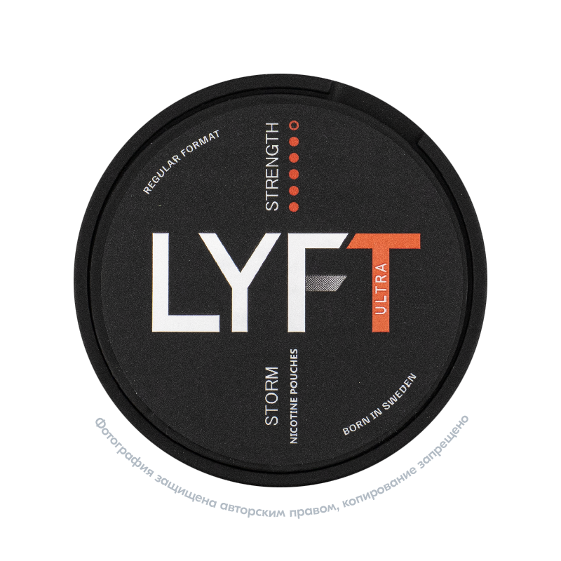 Снюс LYFT Ultra Storm, 25 мг/г, мята с холодком, white