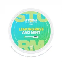 Снюс ШОК Storm Lemongrass And Mint, 220 мг/г, лемонграсс и мята, slim portion