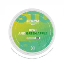 Снюс ШОК Storm Kiwi And Green Apple, 220 мг/г, киви и зеленое яблоко, slim portion